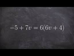 Solving A Multi Step Equation Using