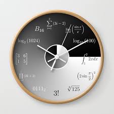 Math Equation And Notations Wall Clock