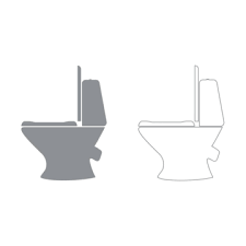 Toilet Seat Color Icon Water Closet
