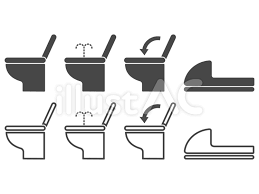 Free Vectors Toilet Icon Set