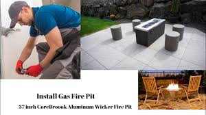 Install Gas Fire Pit 37 Inch