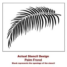Palm Frond Stencil Wall Art Stencil