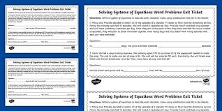 Eighth Gr Solving Systems Of Equations