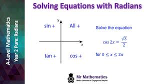 Solving Equations With Radians Mr