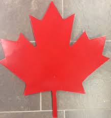 Red Metal Maple Leaf Large The