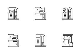 2 104 Modern Building Icon Packs Free
