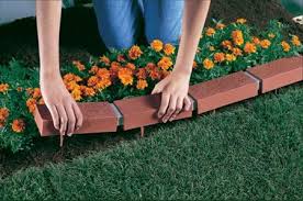 Solar Powered Fax Brick Edging For A