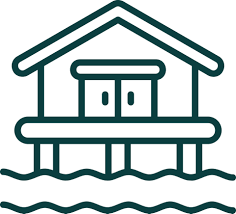 Beach House Vector Icon Design 16914367
