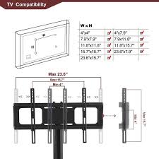 Godeer 43 30 In Black Tv Stand Fits Tv