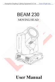 yf beam 230 user manual pdf