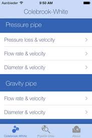 Pipelife Colebrook White Calculation