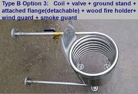Wood Fired Hot Tub Coil Heat Exchanger