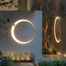 Modern Outdoor Led Wall Sconces Round