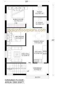 20 X 40 House Plan 20x40 House Plans