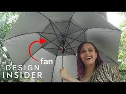 Umbrella Has Built In Fan To Keep You