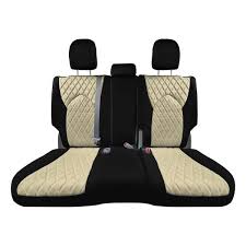 Fh Group Neoprene Custom Fit Seat Covers For 2020 2024 Toyota Highlander Beige 2nd Row Set