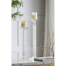 Clear Candlestick Candle Holder