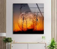 Tempered Glass Framed Wall Artwall