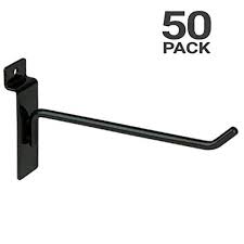 Only Hangers 6 In Black Slatwall Hooks