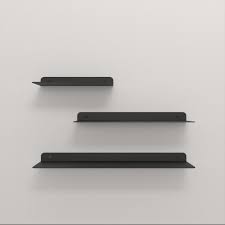 Black Floating Shelf Minimalist Display