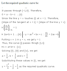 The Quadratic Curve Y F X If It