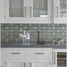 Horizontal Gray Glass Beveled