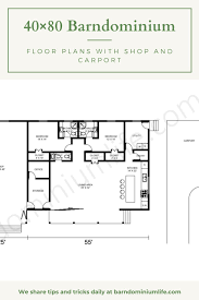 40 80 Barndominium Floor Plans With