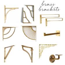 Stylish Brass Shelf Brackets For Your