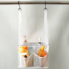 With 2 Hooks Shower Hanging Bag