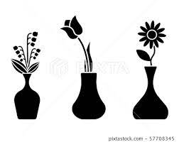 Flower Icon Sign Symbol Black And