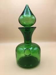 Vintage Empoli Green Blown Glass