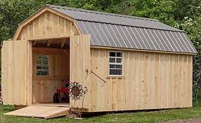Amish Gambrel Barn Roof Storage Sheds