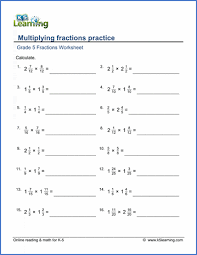 Grade 5 Math Worksheets Multiplying