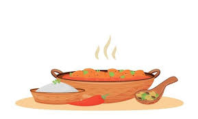 Indian Food Vector Art Icons And