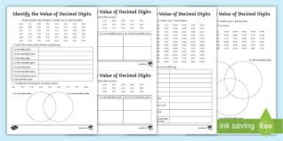 Ks2 Place Value Decimals Worksheets