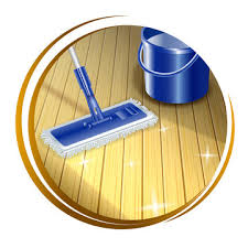 Mop Cleaning Dirty Wood Floor To Shiny