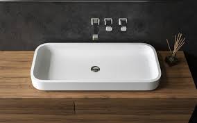 Aquatica Solace B Rectangular Stone Bathroom Vessel Sink White