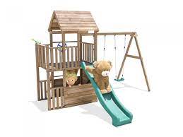 Balconyfort Double Swing Green Slide