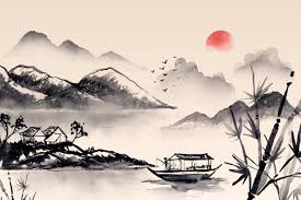 Chinese Ink Painting Vectors