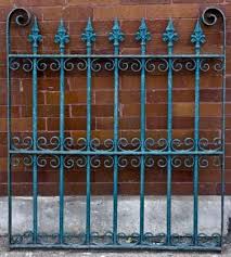 Wrought Iron Exterior Fence Section