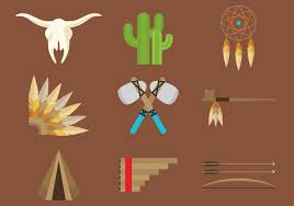 American Indian Icons 101118 Vector Art