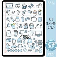 Buy Blue Planner Icon Stickers