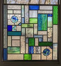 Custom Stained Glass Window Panel In