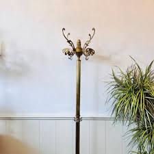 Vintage Italian Brass Coat Hat Rack For