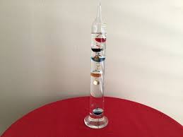 Vintage 11 Galileo Glass Thermometer