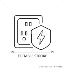 Surge Protection Linear Icon