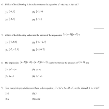 Unit 1 Test Algebra 2 Brainly Com