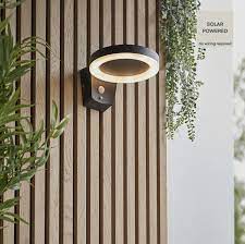Modern Outdoor Solar Powered Wall Light