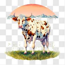 Beautiful Cow In A Natural