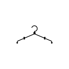 Clothes Hanger Hanger Icon Vector